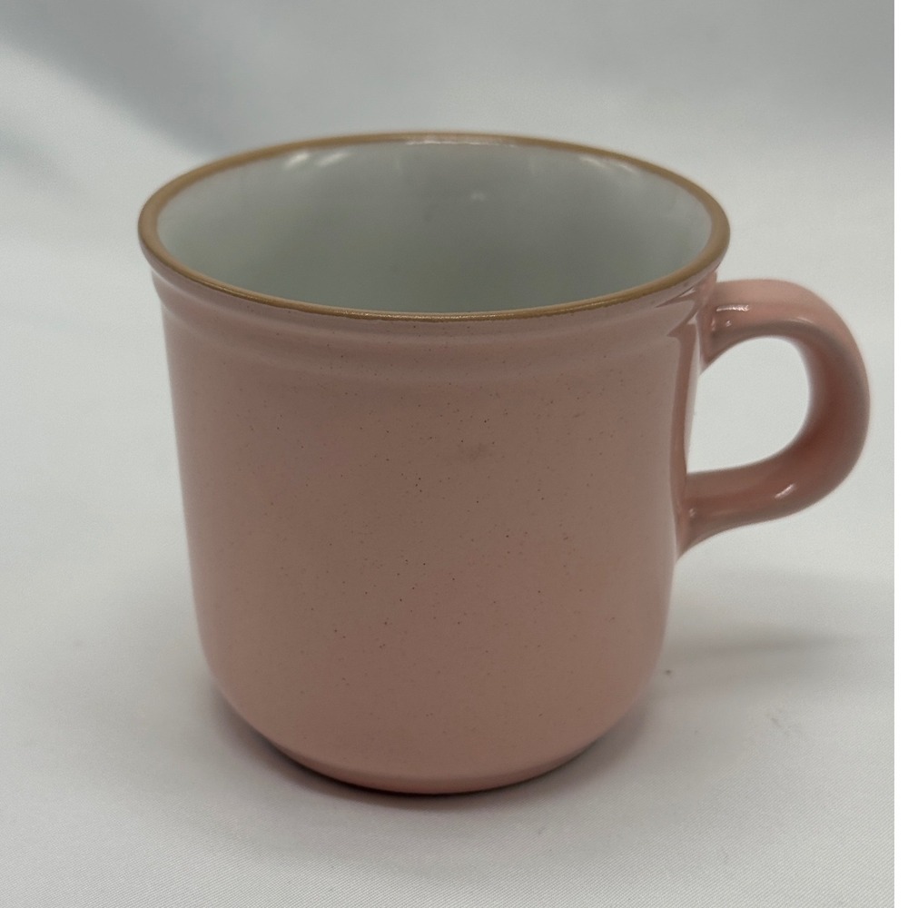 Vintage Japan Stoneware Mug Mauve Pink Speckled Ceramic‎ Coffee Cup Tea Mug